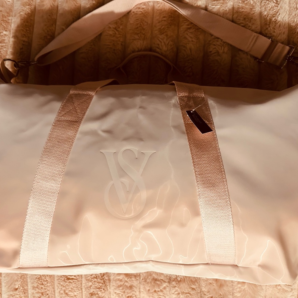 Victoria's Secret Cream Travel Bag